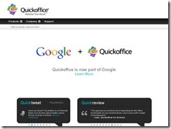 QuickOffice – Google宣布QuickOffice正式免费，附送10GB空间